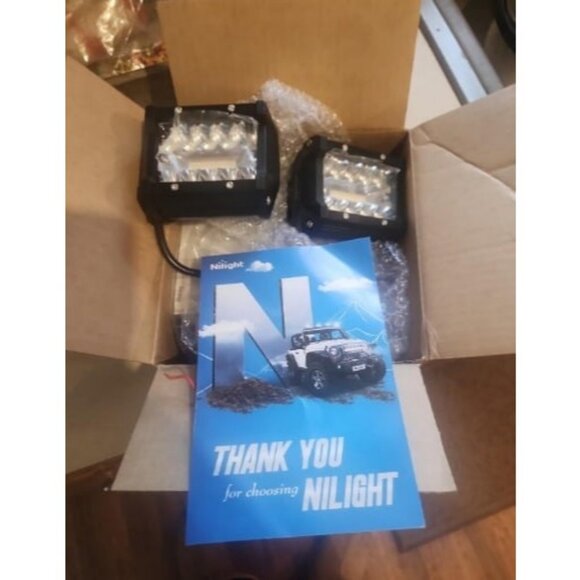 LED Light Bar 2PCS 60W 4 Inch Flood Spot Combo Work Light Pods Triple Ro2 - Picture 1 of 1